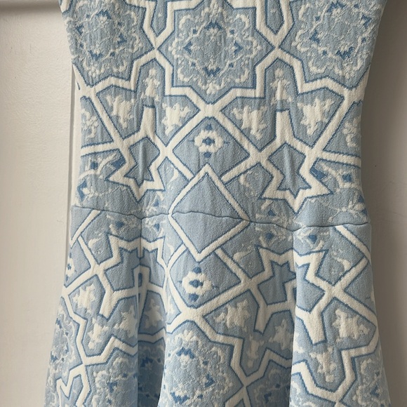 NWT Torn by Ronny Kobo Blue Tina Marrakech Tile Knit Fit Flare Sz XS - Picture 4 of 6